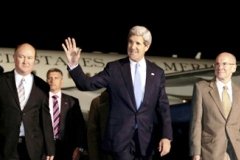 sandra borda visita johnkerry llegada jkerry