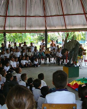 Niños en el Amazonas
