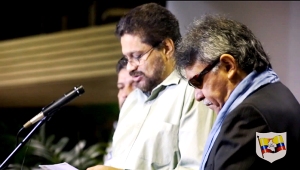 Iván Márquez y Jesús Santrich en la Habana