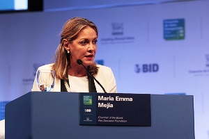 La Ex-secretaria General de Unasur, María Emma Mejía.