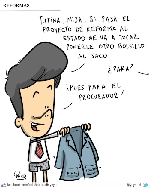 Santos en pantaloncillos solicita un nuevo bolsillo para el procurador