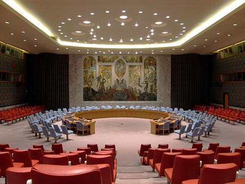 Salón del Consejo de Seguridad de la ONU (UNSC) en Nueva York
