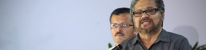 El negociador de las Farc, comandante Iván Márquez (captura de pantalla).