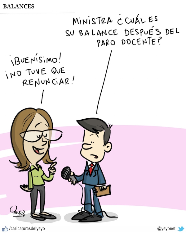 Balance de Gina después del paro