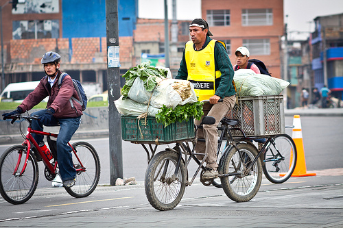 Trabajador informal en Bogotá.