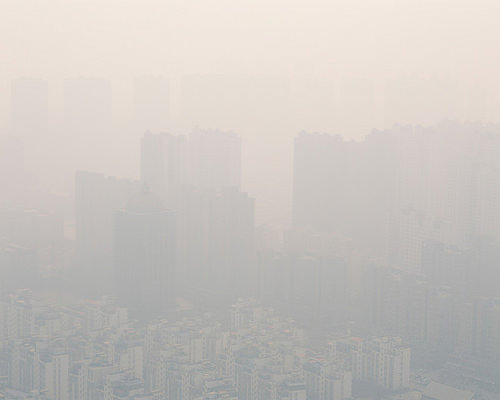 Contaminación en el aire de Shanghai, China.