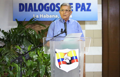 El Comandante Ricardo Téllez, miembro negociador de las FARC en La Habana.