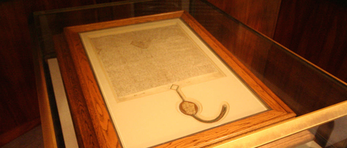 Copia de la Carta Magna en Canberra, Australia.
