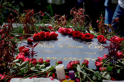 Homenaje en memoria de Rosa Elvira Cely.