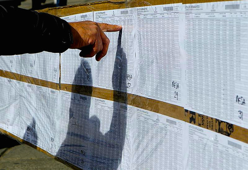  Ciudadano durante las pasadas elecciones electorales.