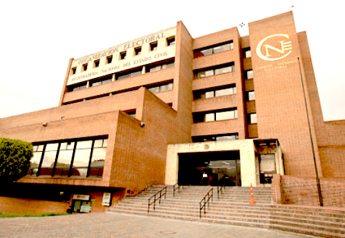 Sede del Consejo Nacional Electoral en Bogotá.