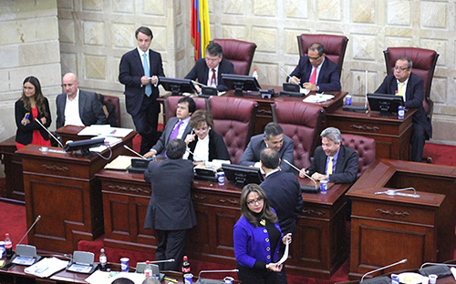 Sesión conjunta en el Capitolio Nacional.