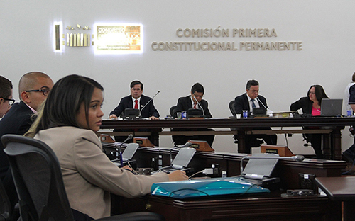 Comisión Primera del Congreso de la República.