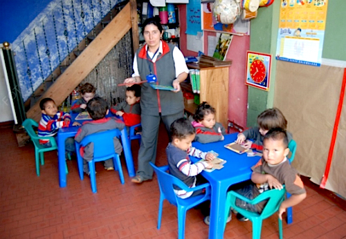 Hogar Comunitario de Bienestar al sur de Bogotá.