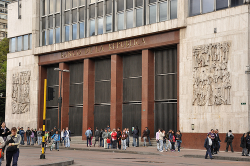 Sede principal del Banco de la República en el centro de Bogotá.