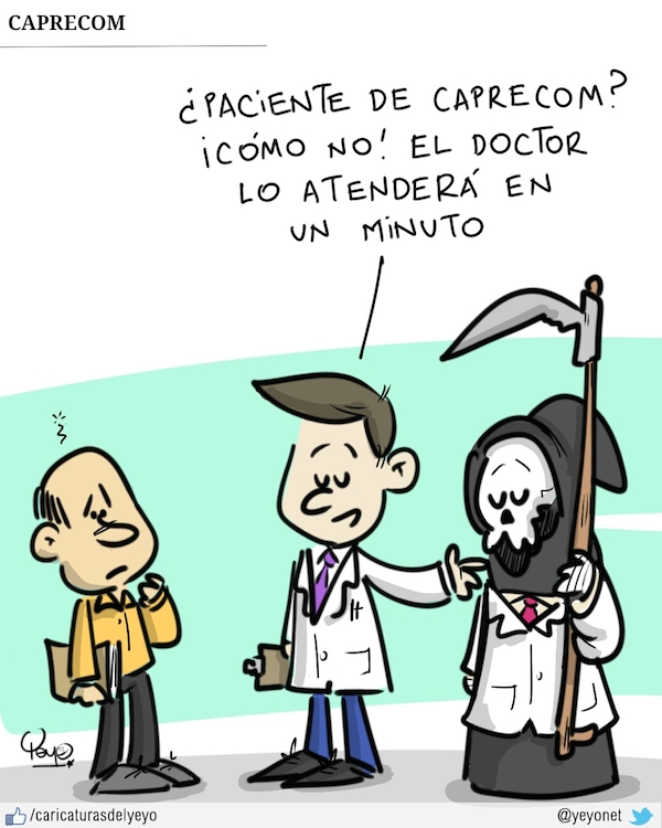 ¿paciente de caprecom? Cómo no! el doctor lo atenderá en un minuto