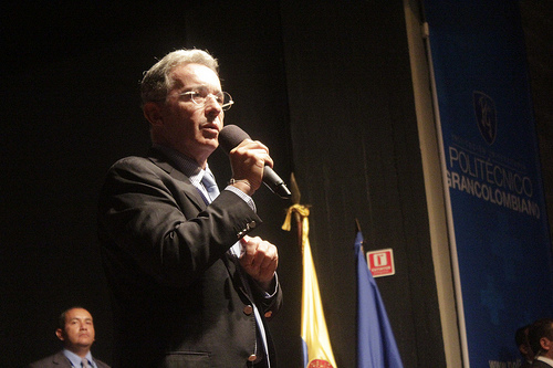 El senador por el Centro Democrático, Álvaro Uribe.