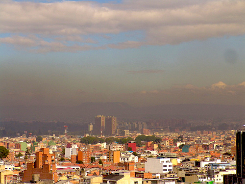 Capa de contaminación sobre la atmósfera bogotana.
