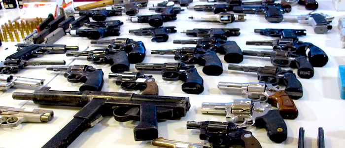 Armas confiscadas a narcotraficantes mexicanos en territorio argentino.