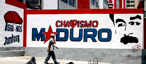 Publicidad del oficialismo venezolano en la ciudad de Caracas.