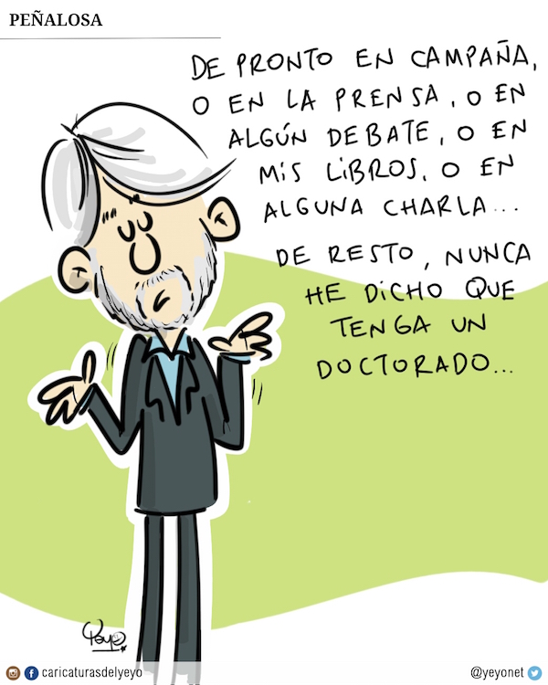 Nunca he dicho que tengo un doctorado