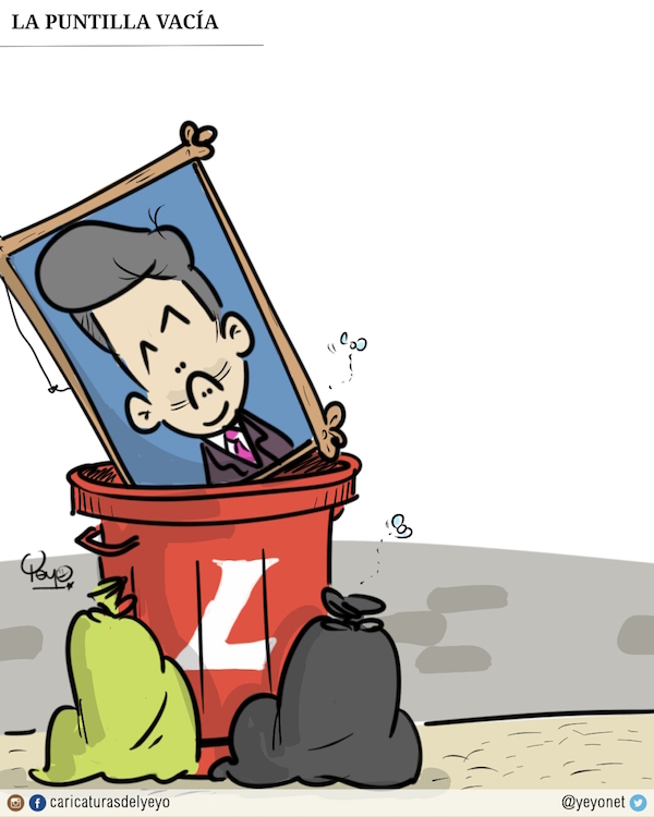 La puntilla vacía. El cuadro de Juan Manuel del partido liberal en la caneca