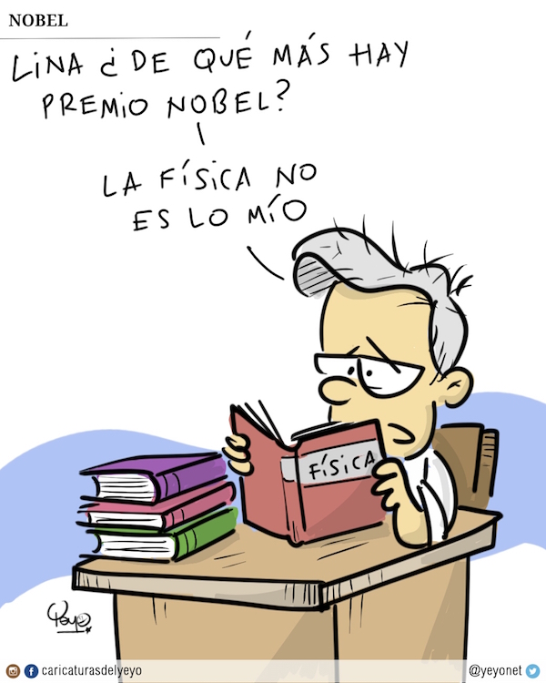 ¿Lina de qué más hay nobel? La física no es lo mío. Dice uribe