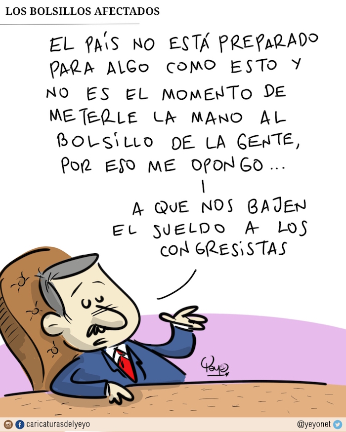 Los bolsillos afectados