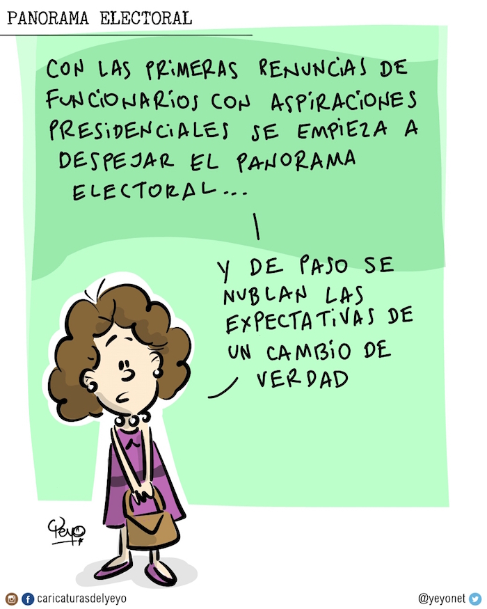 Con las primeras renuncias de funcionarios con aspiraciones presidenciales, se empieza