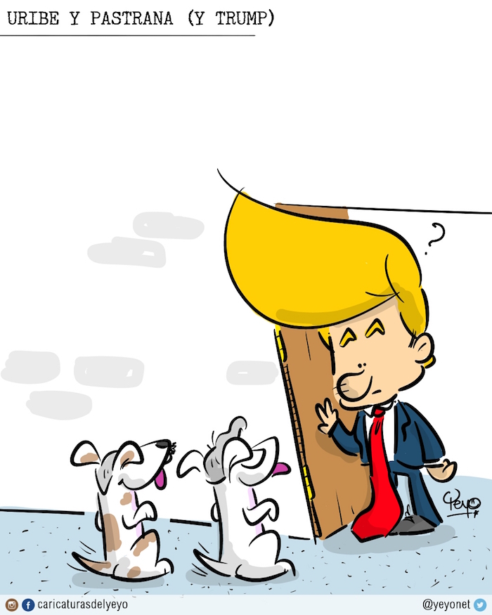 Uribe, Pastrana y trump