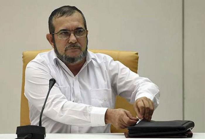 Candidato a la presidencia por el partido FARC, Rodrigo Londoño “Timochenko”.  
