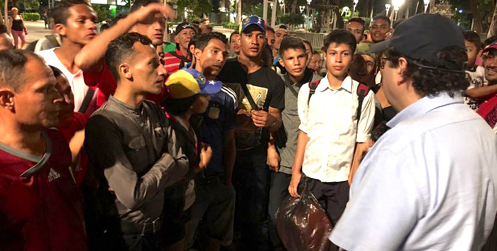 Inmigrantes venezolanos. 