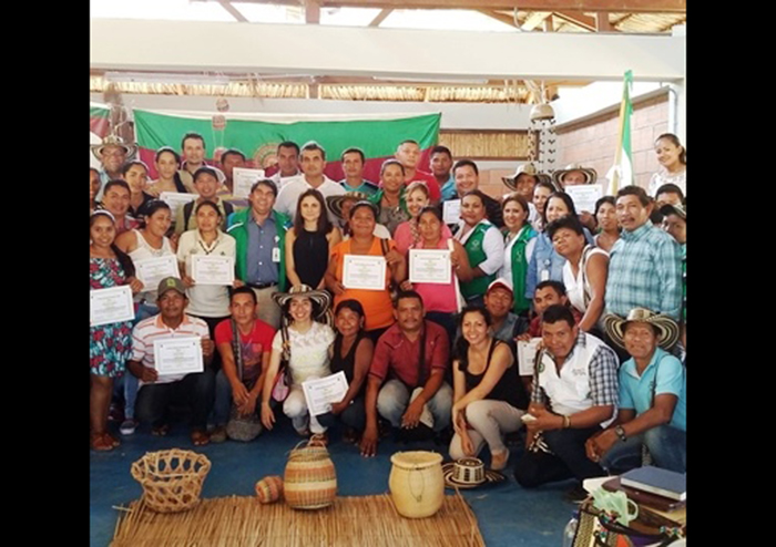 Miembros de la Comunidad Indígena Zenú