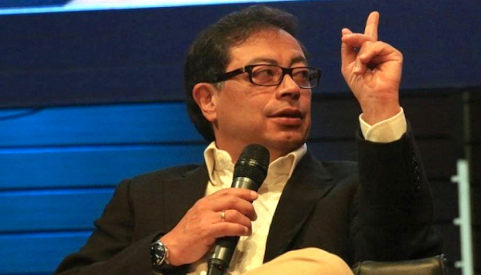 Candidato presidencial, Gustavo Petro. 