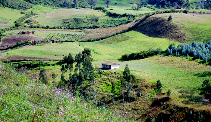 Paisaje de la región nariñense.