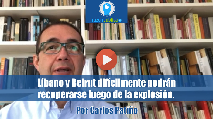  Líbano y Beirut difícilmente podrán recuperarse luego de la explosión. 