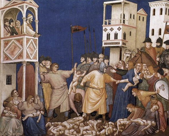 Imagen: La matanza de los inocentes-Giotto di Bondone